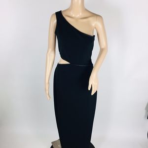 abs Evening Collection cut out dress black one sho